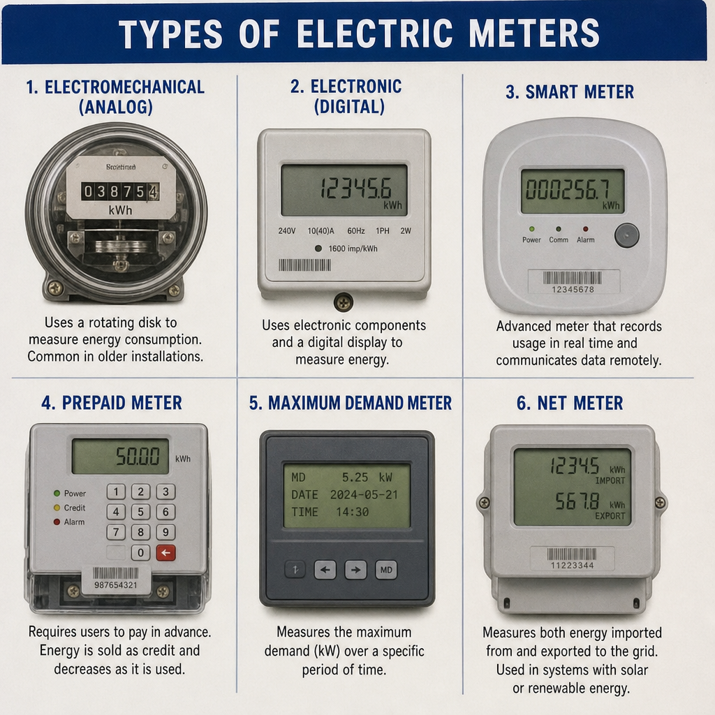 Different Type of Electric Meters - NES Technology
